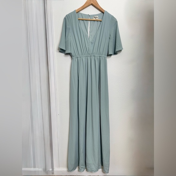 Show Me Your Mumu Flutter Sleeve Maxi Dress โ Size Medium - Picture 2 of 7